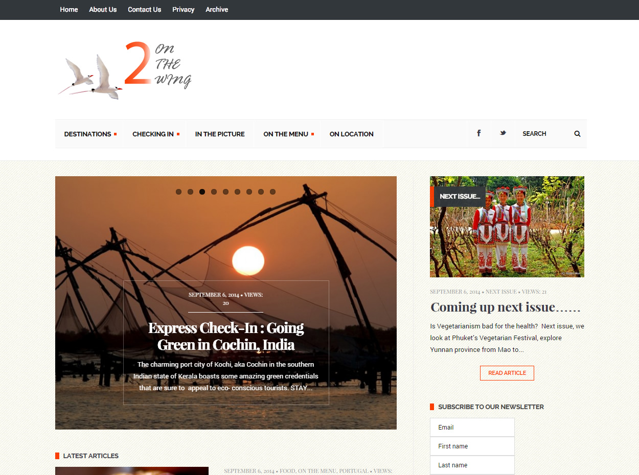 2 on the Wing - Web Initiatives web design Melbourne